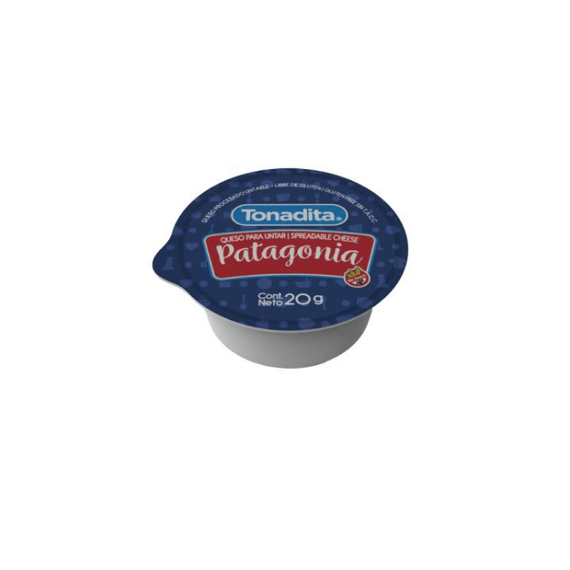 Queso Untable Patagonia - Tonadita (Caja De 90 Unidades X 20 G)